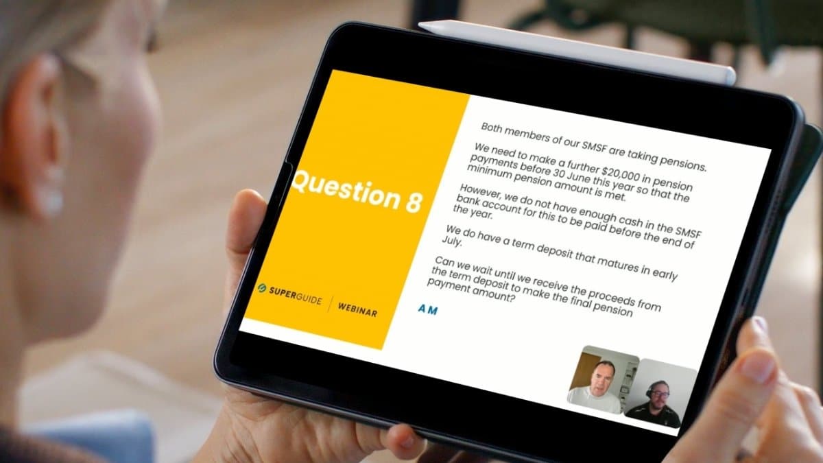 SuperGuide webinars